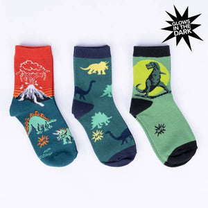 Youth Crew Sock Pack: Dinosaur Days