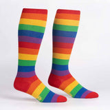 Stretch-It Knee High Sock: March With Pride (Shimmer)