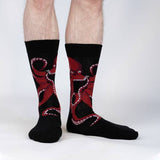 Men's Crew Sock: The Octive Reader (Black)