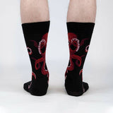 Men's Crew Sock: The Octive Reader (Black)