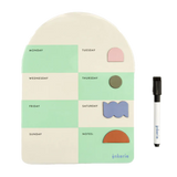 Inkerie Magnetic Dry Erase Weekly Memo Board